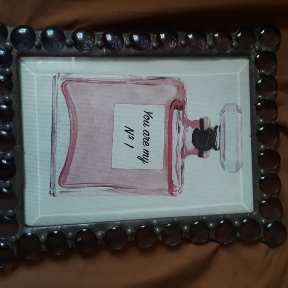 Unique picture frame purple stones - Picture 5 of 6